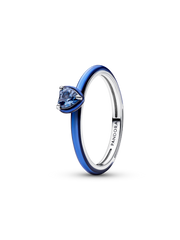 Blue Chakra Heart Ring
