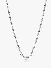 Triple Stone Heart Collier Necklace