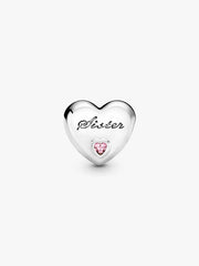 Sister Heart Charm