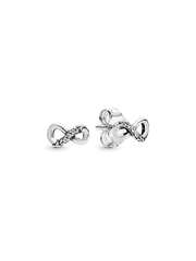 Sparkling Infinity Stud Earrings