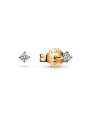 Pandora Era Lab-grown Diamond Stud Earrings 14K Gold