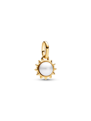 Pandora ME Treated Freshwater Cultured Pearl Sun Mini Dangle Charm