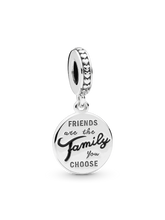Friends Are Family Dangle Charm