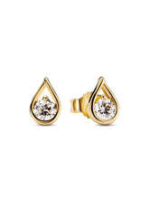 Pandora Infinite 14k White Gold Lab-grown Diamond Earrings