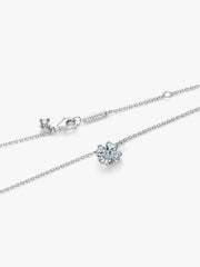 Sparkling Lucky Clover Pendant Necklace