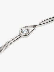 Pandora Infinite 14k White Gold Lab-grown Diamond Bangle