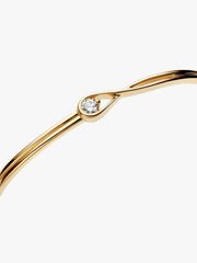 Pandora Infinite 14k White Gold Lab-grown Diamond Bangle