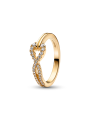 Pandora Infinite Lab-grown Diamond Pavé Double Row Ring