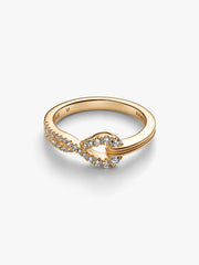 Pandora Infinite Lab-grown Diamond Pavé Double Row Ring