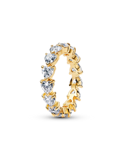 Band of Clear Hearts Ring