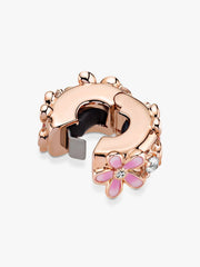 Pink Daisy Spacer Clip Charm