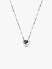 Pink Elevated Heart Necklace