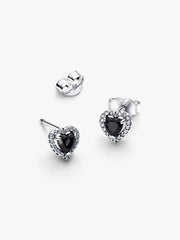 Elevated Heart Stud Earrings