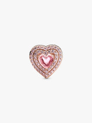 Sparkling Levelled Heart Charm