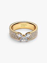 Sparkling Butterfly Bold Ring