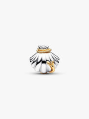 Disney Princesses Ariel Shell Lab-Grown Diamond Two-Tone Charm