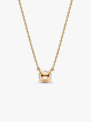 Pandora Era 14k White Gold Lab-grown Diamond Pendant Necklace