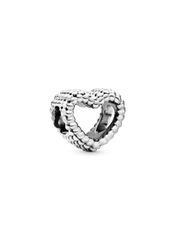 Beaded Open Heart Charm
