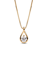 Pandora Infinite 14k White Gold Lab-grown Diamond Pendant Necklace