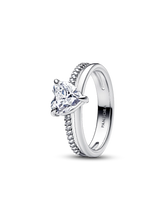 Double Band Heart Ring