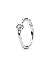 Pandora Era Bezel Sterling Silver Lab-grown Diamond Ring