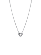 Pink Elevated Heart Necklace