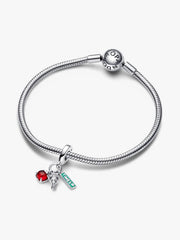 NYC Apple, Torch and Street Sign Triple Dangle Charm