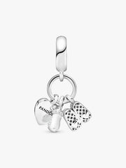 Baby Bottle and Shoes Dangle Charm