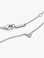 Triple Stone Heart Collier Necklace