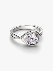 FINAL SALE - Pandora Infinite 14k White Gold Lab-grown Diamond Ring