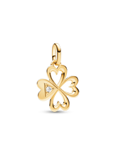 Pandora ME Heart Four-leaf Clover Medallion Charm