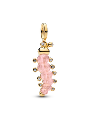 FINAL SALE - Pink Caterpillar Charm