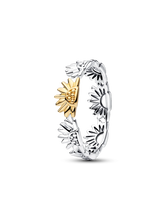 Sunflower Two-Tone Band Ring