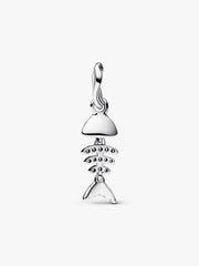 Turquoise-colored Fishbone Dangle Charm