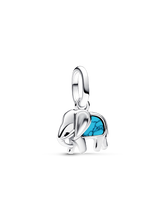 Turquoise-colored Elephant Mini Dangle Charm