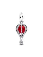 Hot Air Balloon Murano Glass Dangle Charm