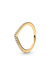 Sparkling Wishbone Ring