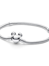 Disney Mickey Mouse Clasp Moments Snake Chain Bracelet