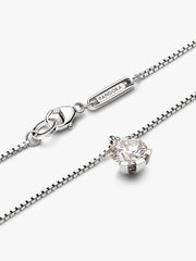 FINAL SALE - Pandora Nova 14k White Gold Lab-grown Diamond Pendant Necklace