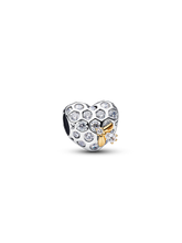 Bridgerton Honeycomb & Bee Heart Charm