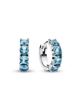 Light Blue Hoop Earrings
