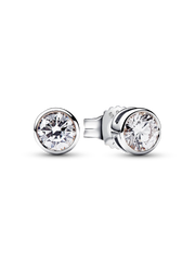 Pandora Era Bezel 14k Gold Lab-grown Diamond Earrings