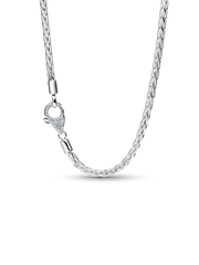 Pavé Clasp Foxtail Chain Charm Necklace