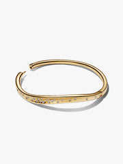 Organically Shaped Stone-Set Bangle