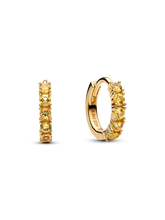 Yellow Huggie Earrings