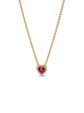 Sparkling Heart Collier Necklace
