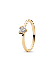 Pandora Talisman Sterling Silver Lab-grown Diamond Heart Ring