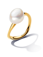 Baroque Treated Freshwater Cultured Pearl Ring