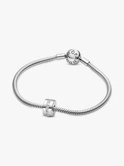 Clear Sparkling Row Clip Charm