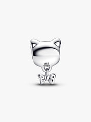 Pet Cat & Bow Charm